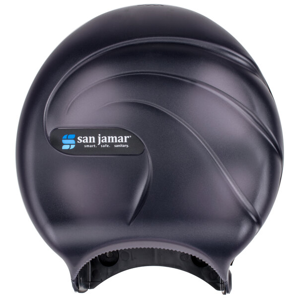 San Jamar Jumbo 9" Roll Toilet Paper Tissue Dispenser; R2090TBK  