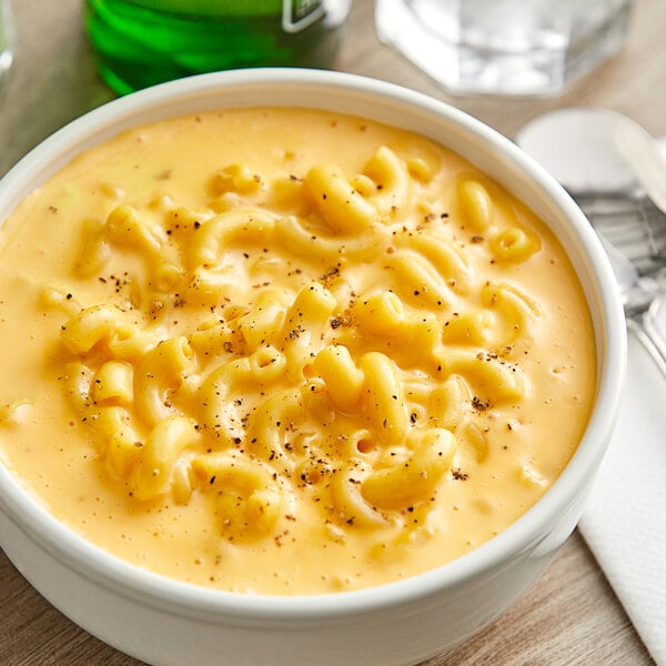 A bowl of Kettle Collection Extra Cheesy Macaroni and Cheese.