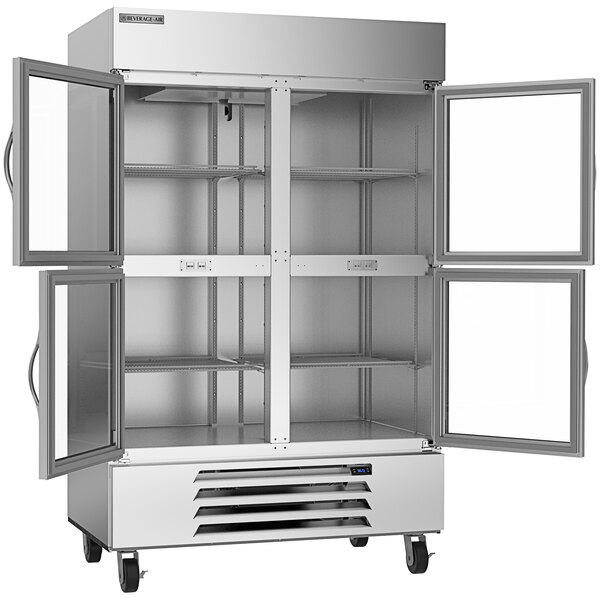 BeverageAir HBR49HC1HG Horizon Series 52" Glass Half Door Bottom