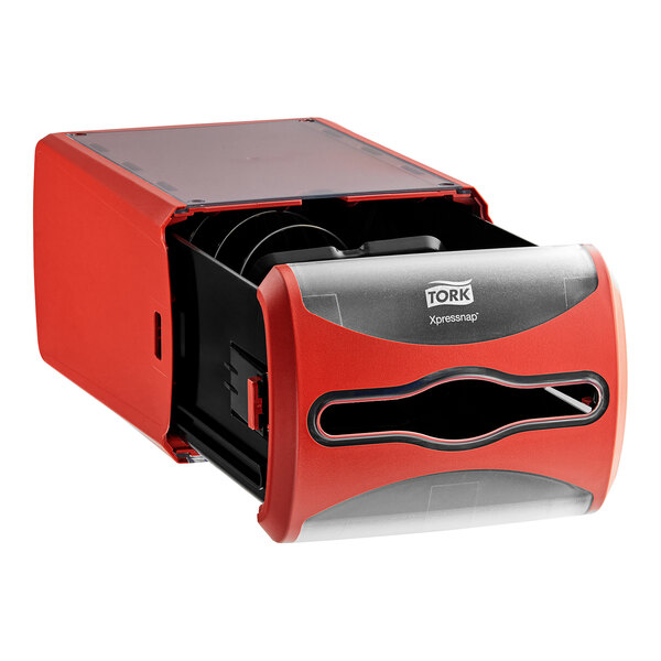 Tork Xpressnap 6436000 Red Countertop Interfold Napkin Dispenser N4
