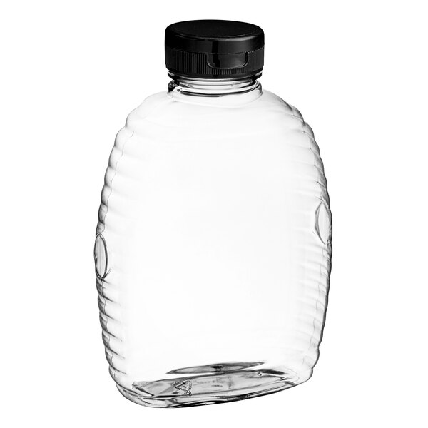 16 oz. (24 oz. Honey Weight) Queenline PET Honey Bottle with Pressure