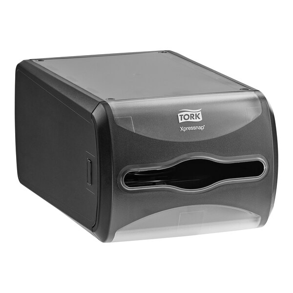 Tork Xpressnap 6432000 Black Countertop Interfold Napkin Dispenser N4
