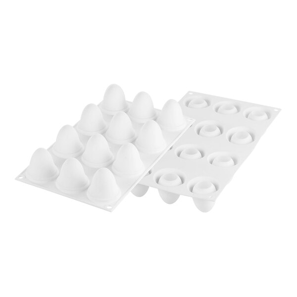 Silikomart Egg 12 Compartment Egg Silicone Baking Mold 1 5/16" x 1 7/