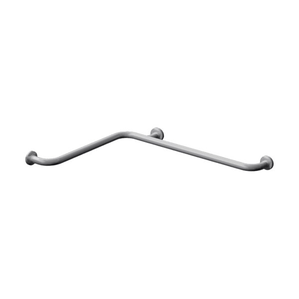 An American Specialties, Inc. stainless steel horizontal grab bar with snap flange.