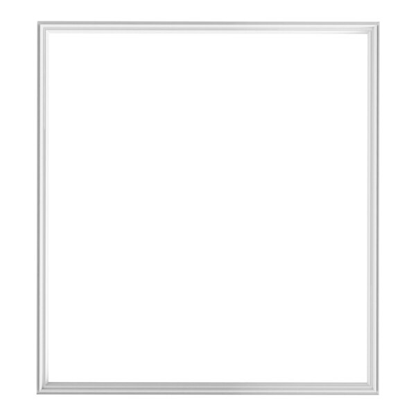 A white rectangular frame with a white background.