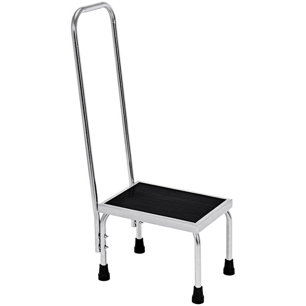 Vestil Stainless Steel Step Stool with Hand Rail FTSS1HR 250 lb