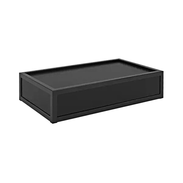 Econoco 18" x 10" x 4" Medium Black Display Riser with Removable