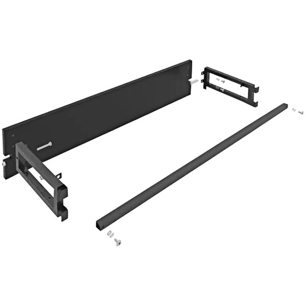 Econoco 47 7/8" x 15 13/16" x 10 3/8" Black Front Privacy Panel for