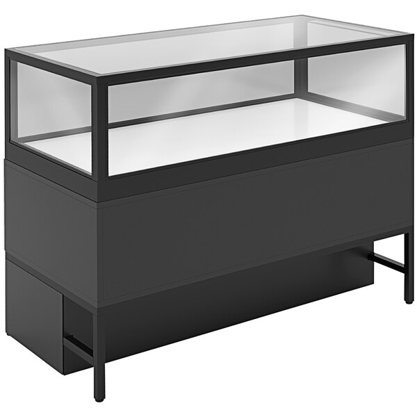 Econoco 47 7/8" x 15 13/16" x 10 3/8" Black Front Privacy Panel for