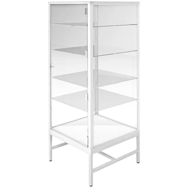 Econoco White Straight Wire Shelves - Pack Of 6 | 24" Wide X 14" Deep | Fits Slatwall & SlatGrid Panels