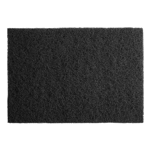 A black sponge pad for a floor machine.
