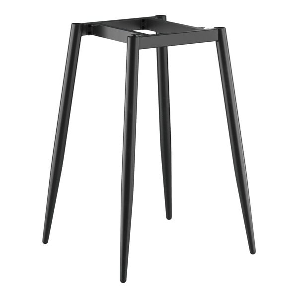 A black table base with legs.