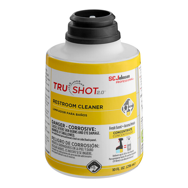 A white SC Johnson Professional TruShot 2.0 cartridge with yellow and black labeling.