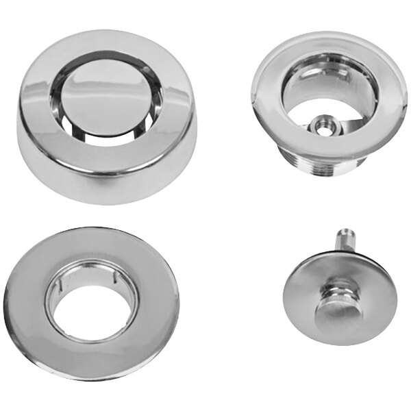 A Dearborn brushed nickel trim kit for a bath or shower with stainless steel hardware.