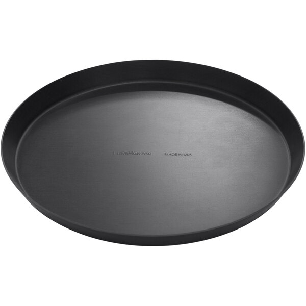 LloydPans Teglia Per Pizza Lato Dritto 35,6 Cm – Alluminio Pre-stagionato – Antiaderente Naturale – Resistente Fino A 700°C