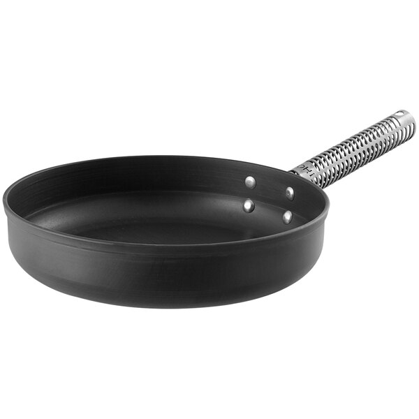 A black LloydPans saute pan with a handle.