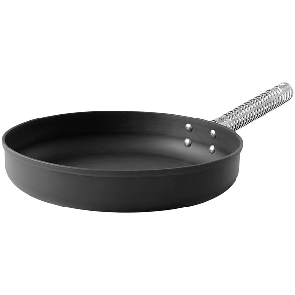 A black LloydPans saute pan with a handle.