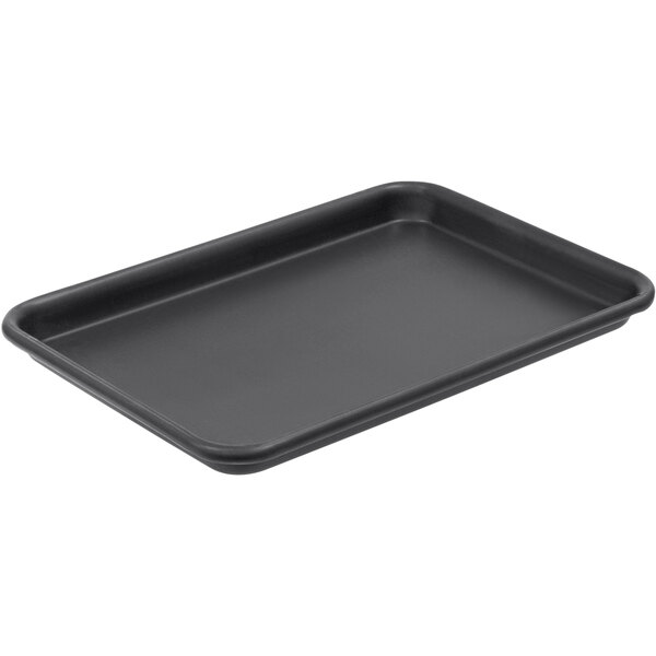 A black rectangular LloydPans bun / sheet pan with a Dura-Kote finish.