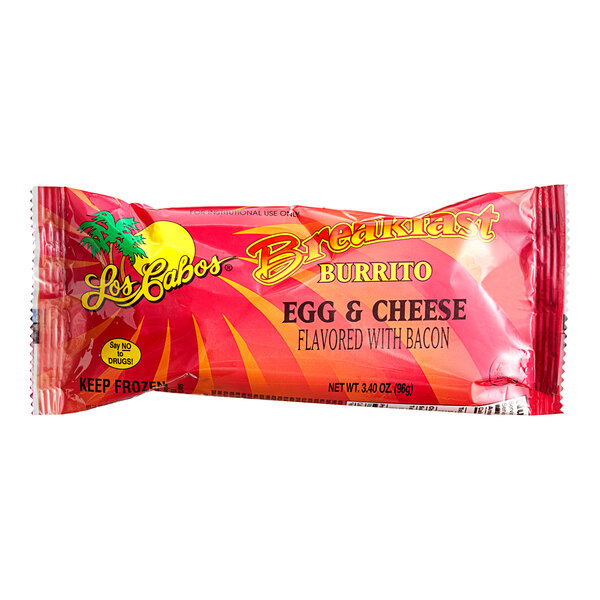 Los Cabos 3.4 oz. Egg and Cheese Breakfast Burrito 120/Case