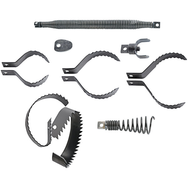 The General Pipe Cleaners Junior Cutter Set, a group of metal parts.
