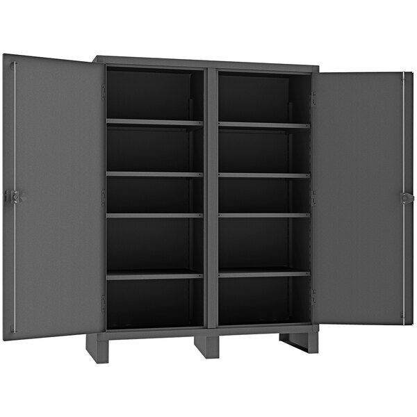 Durham Mfg 12 Gauge 60" x 24" x 78" 8-Shelf Steel Double Shift Cabinet ...