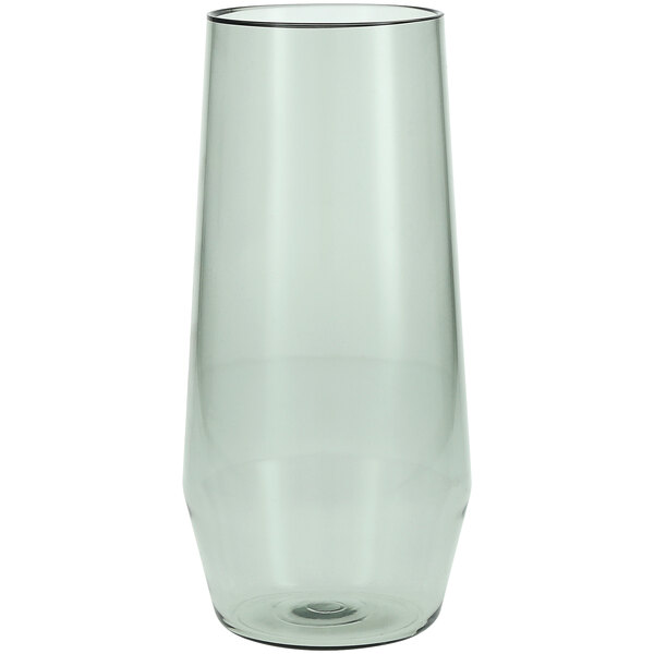 A clear plastic Fortessa Sole beverage glass.