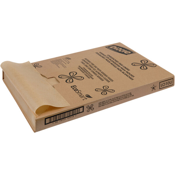 Dixie Full Size Unbleached Quilon® Coated Parchment Paper Bun / Sheet Pan Liner 16" x 24" 1000