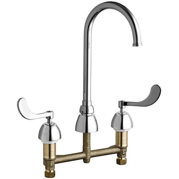 Chicago Faucets 786GN2FCXKABCP 1.5 GPM DeckMounted Faucet with 8
