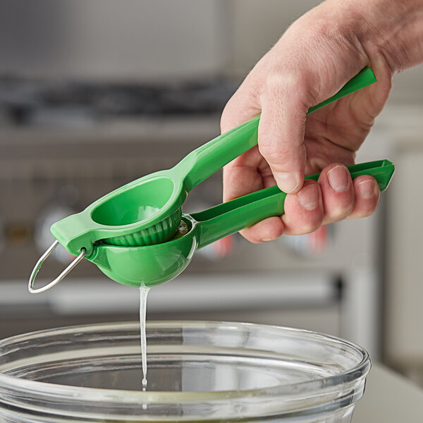 Choice Handheld 8" Aluminum Lime Squeezer/Juicer