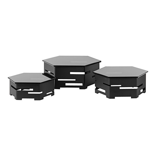 Rosseto Black Display Riser 6Piece Set