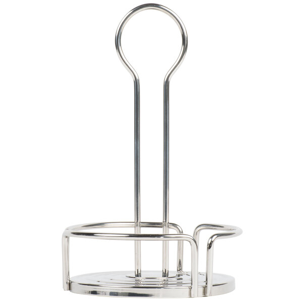 Tablecraft DIA780 Versa Rack 7 3/4" Stainless Steel Condiment Caddy