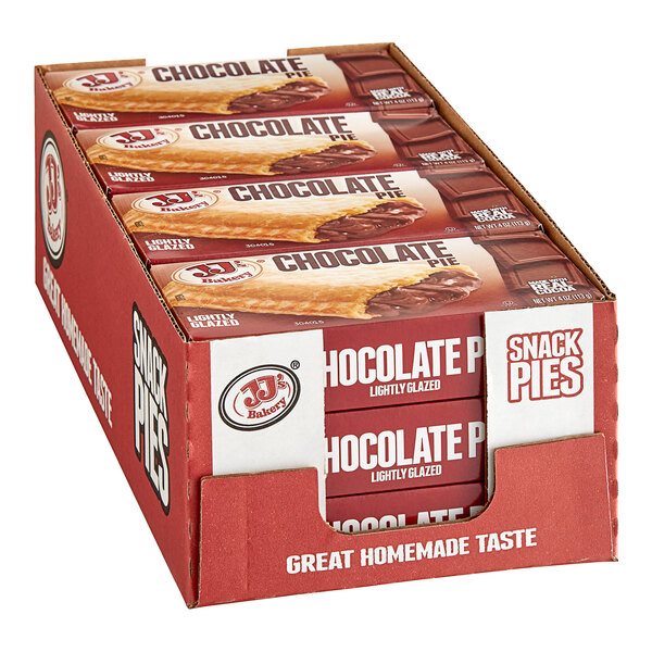 JJ's Bakery Chocolate Pie Turnover 4 oz. 48/Case