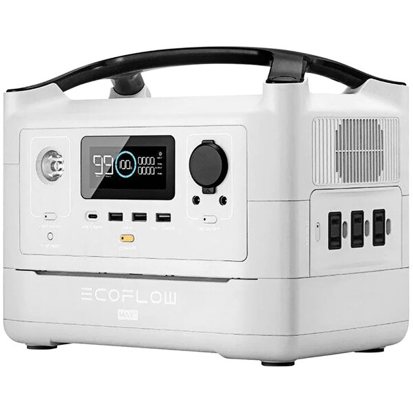EcoFlow  Plus 　60Wh　ホワイト EcoFlow RIVER Max Plus RIVER-MAX-PLUS-US Lithium-Ion Portable