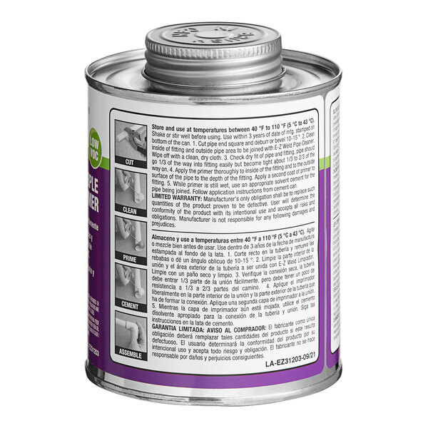 EZ Weld EZ21203N 16 oz. Purple PVC Primer