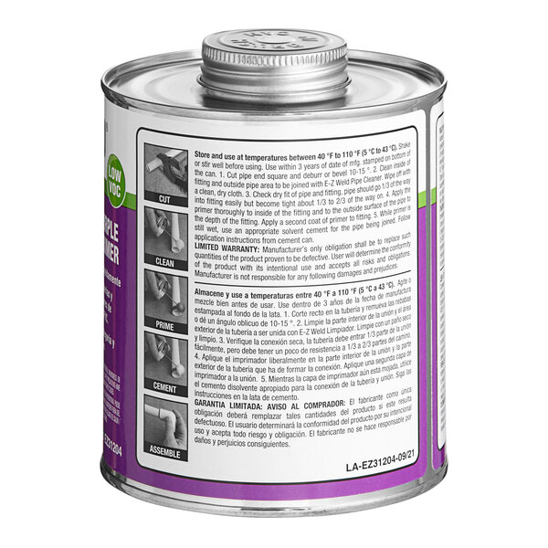 EZ Weld EZ21204N 32 oz. Purple PVC Primer