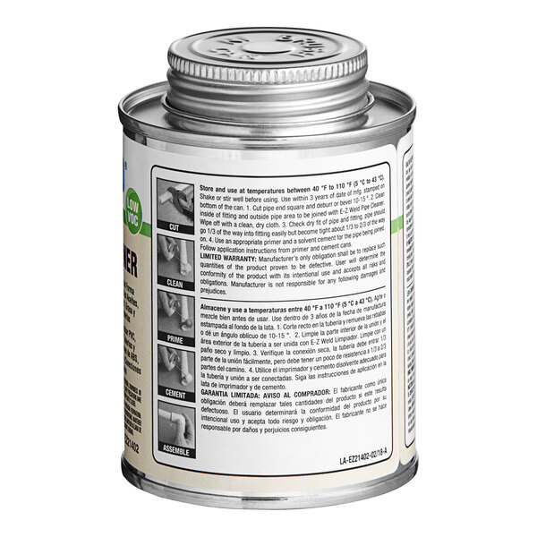 EZ Weld EZ21402N 8 oz. Clear Pipe Cleaner