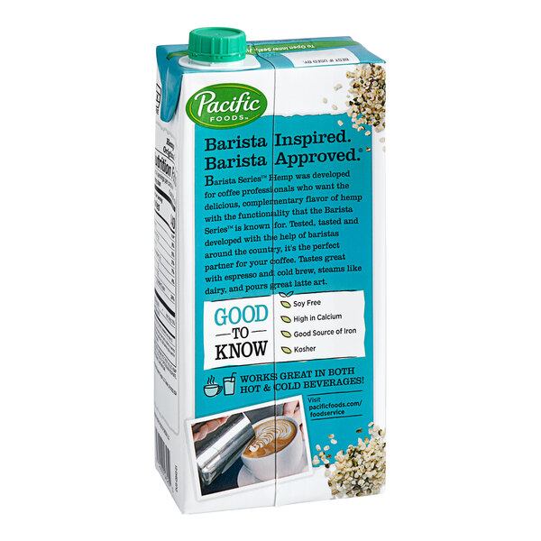 Pacific Foods Barista Series Hemp Milk 32 fl. oz. 12/Case