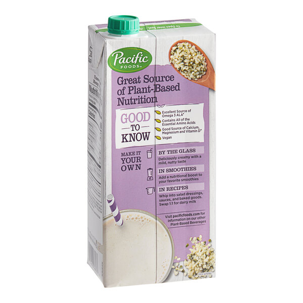 Pacific Foods Hemp Milk (Unsweetened, 12/Case)