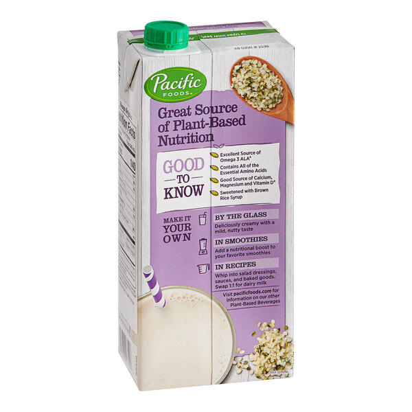 Pacific Foods Hemp Milk 32 fl. oz. 12/Case