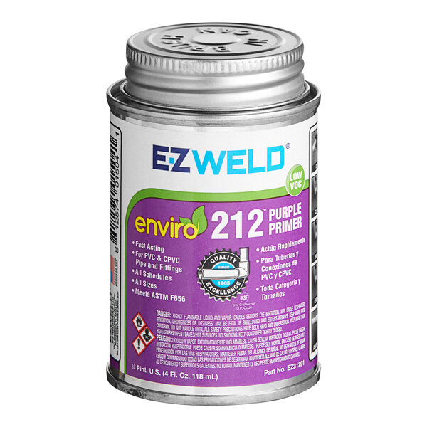 EZ Weld EZ21201N 4 oz. Purple PVC Primer