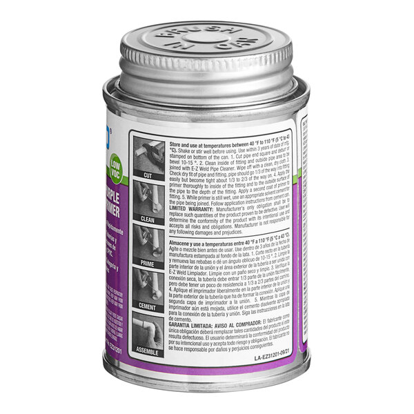 EZ Weld EZ21201N 4 oz. Purple PVC Primer