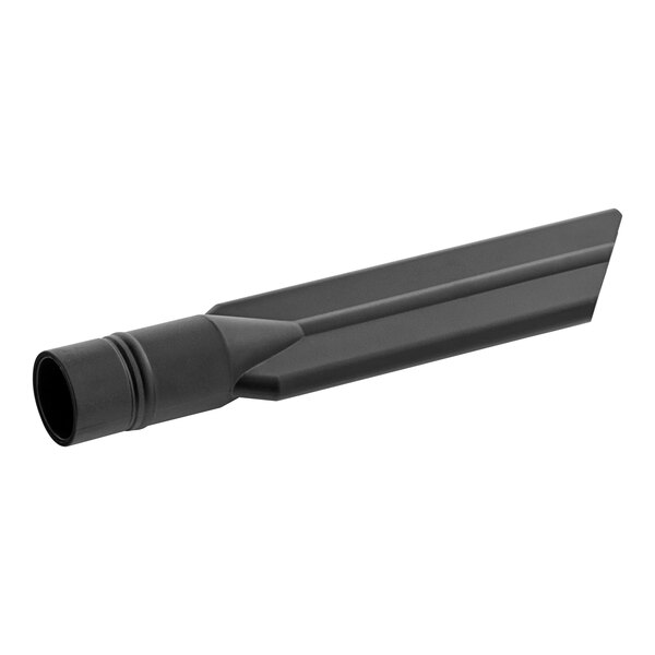 A black object with a long tube.