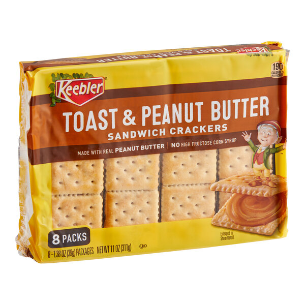 KEEBLER® Toast and Peanut Butter Sandwich Crackers 1.38 oz. 96/Case
