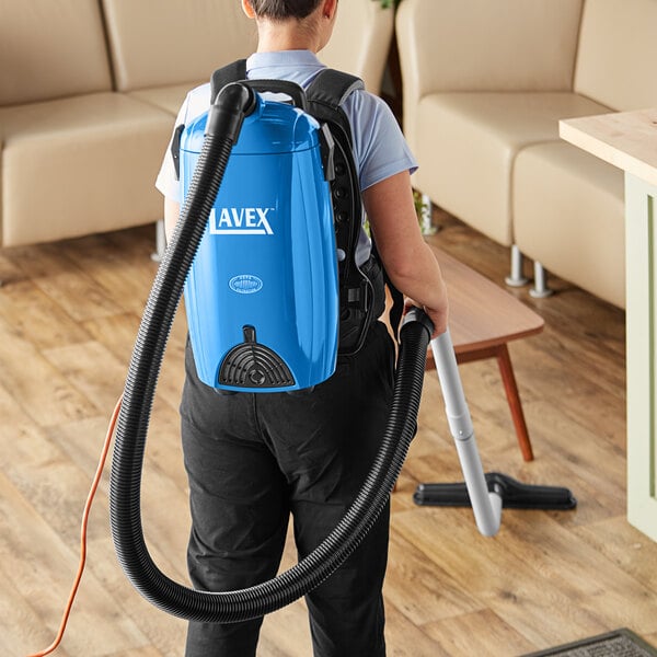 Lavex 8 Qt. Backpack Vacuum with HEPA Filtration and 8-Piece Tool Kit - 120V, 1400W