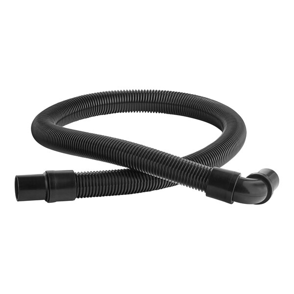 A black flexible Lavex hose with a long black handle.