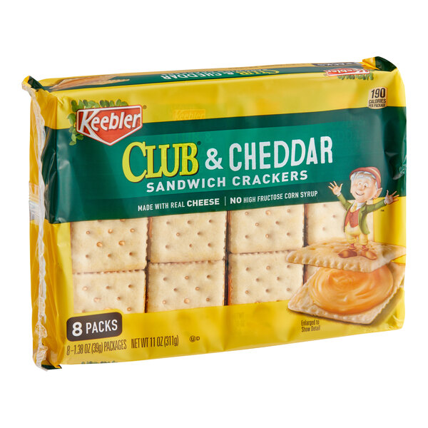 KEEBLER® Club and Cheddar Sandwich Crackers 1.38 oz. 96/Case