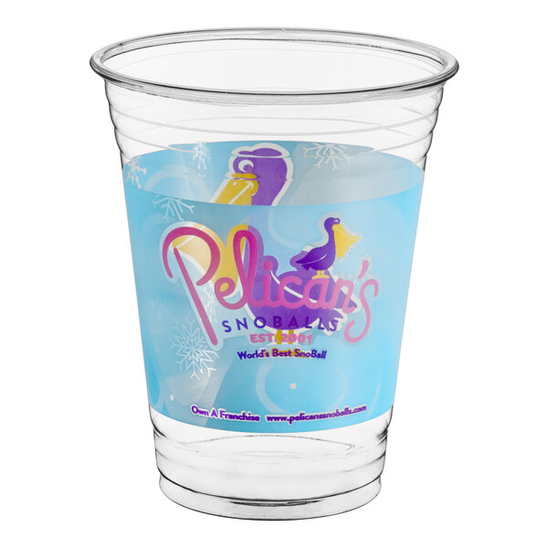 Dart Solo TP16D 180626 16 Oz Pelican s SnoBalls Custom Printed Clear Dart Solo TP16D 180626 16 Oz Pelican s SnoBalls Custom Printed Clear