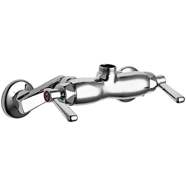 Chicago Faucets 445LESAB WallMounted Spoutless Faucet with Adjustable Centers and 3 3/8" Body