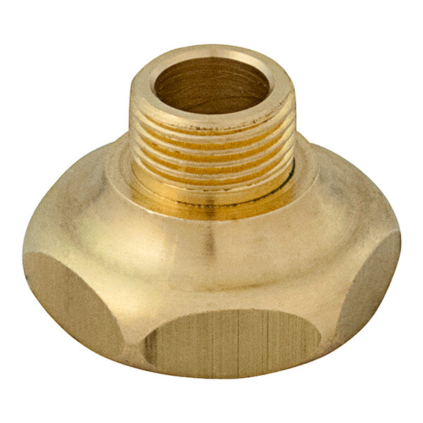 A gold brass concealed nut.