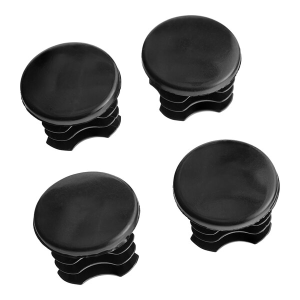 Steelton Black Plastic Post Cap - 4/Pack